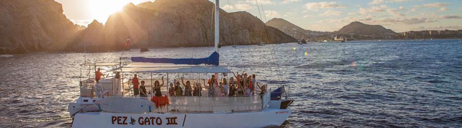 Cabo Party Fun Cruise to The Arch and Lands End at Sunset 8