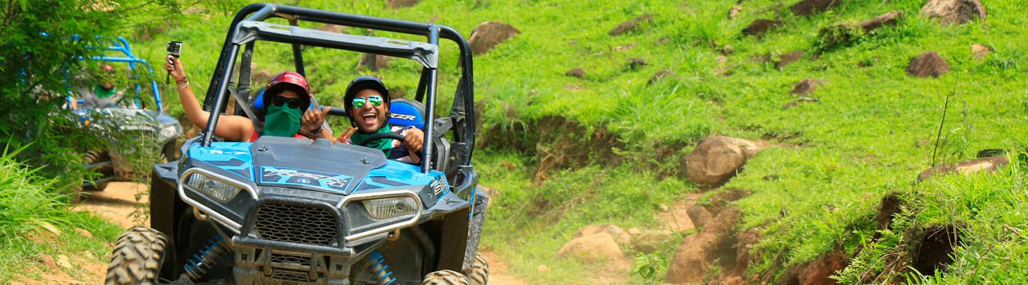 ATV or UTV Waterfall Quest + River Canopy Combo 4