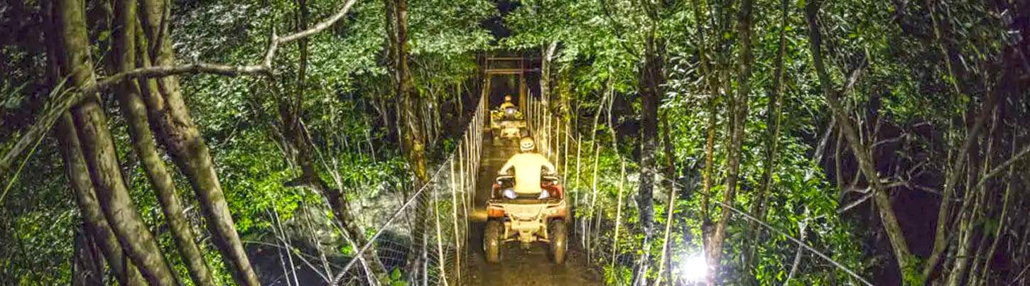 Jungle ATV & Zip Line Adventure at Night 7