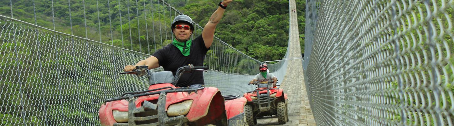 Puente Jorullo en Cuatrimoto o RZR + Tirolesa River 1