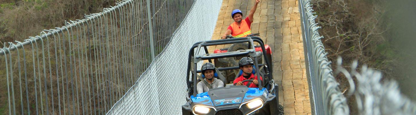 Puente Jorullo en Cuatrimoto o RZR + Tirolesa River 6